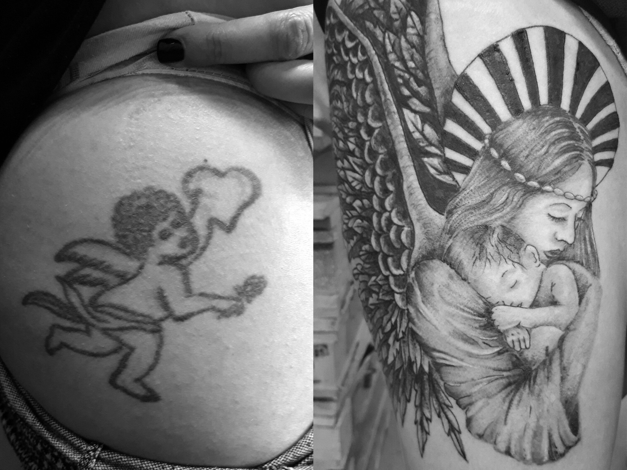 Covering d’un vieux tatouage d’ange