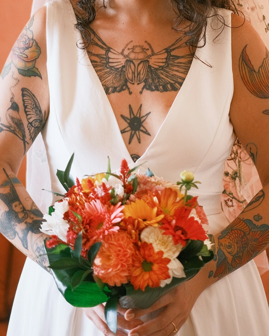 Mariée tatouée